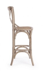 Bizzotto - SGABELLO BAR CROSS GRIGIO NATURALE - immagine 5