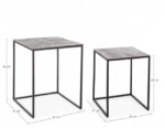 Bizzotto - SET2 TAVOLINO TAHIR QU - immagine 2