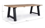 Homemotion - TAVOLO ROLLAND 240X100 ANTRACITE AM03 - immagine 2