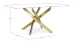 Bizzotto - BASE TAVOLO GEORGE ORO 160X90 - immagine 2