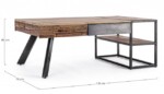 Bizzotto - TAVOLINO 2C MANCHESTER 118X70 - immagine 2