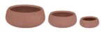 Bizzotto - SET3 P.VASO RIBBED BOMB TERRACOTTA BASSO