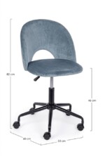 Yes - SEDIA UFF. LINZEY AZZURRO - immagine 2