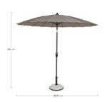 Yes - OMBRELLONE ATLANTA 2.7M ANTR-TORTORA - immagine 2