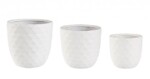 Bizzotto - SET3 P.VASO PYRAMID BOMB BIANCO