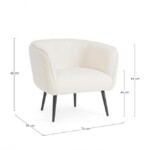 Bizzotto - POLTRONA AVRIL BIANCO BOUCLE' - immagine 2