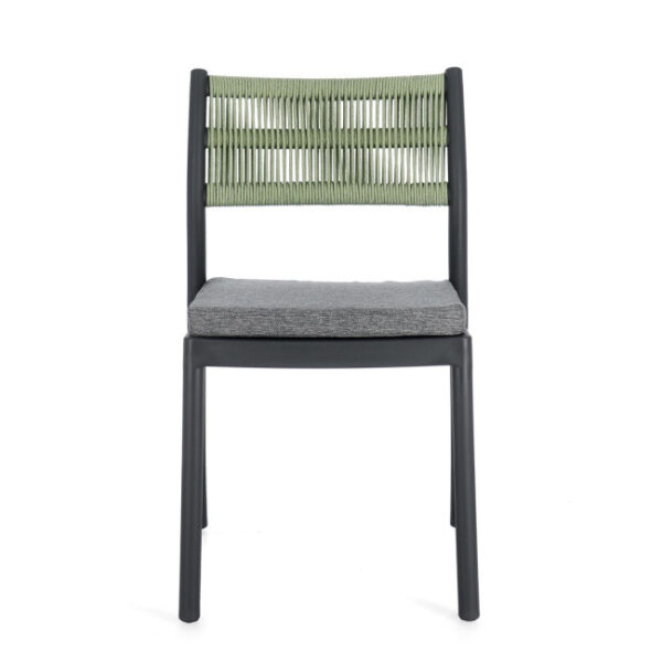 Bizzotto - SEDIA C-C ALVIN ANTRACITE/VERDE - immagine 10