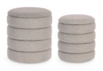 Bizzotto - SET2 POUF CONT.KATERINA GR CH BOUCLE'