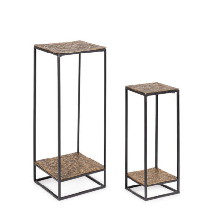 Bizzotto - SET2 TAVOLINO MYSORE ORO BASSO