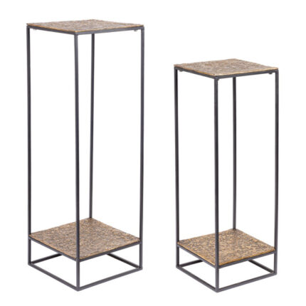 Bizzotto - SET2 TAVOLINO MYSORE ORO ALTO