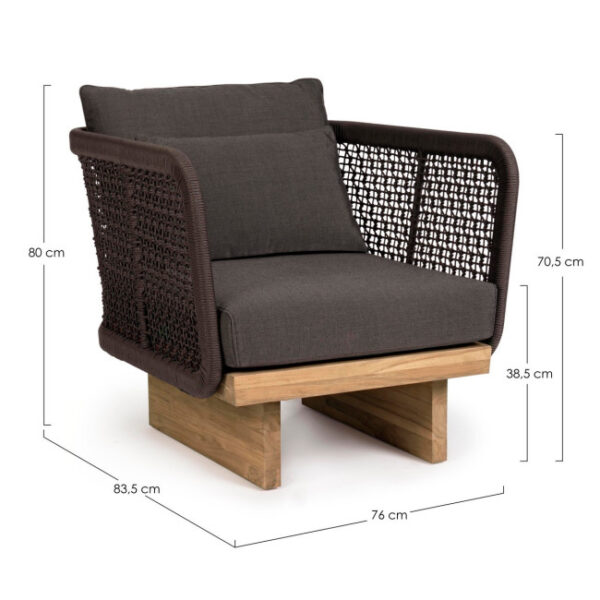 Homemotion - POLTRONA C-C XYLIA DARK - immagine 8