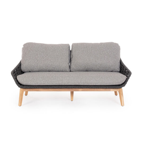 Homemotion - DIVANO 2-3P C-C TAMIRES ANTRACITE - immagine 8