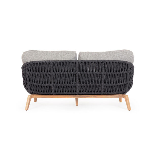 Homemotion - DIVANO 2-3P C-C TAMIRES ANTRACITE - immagine 9