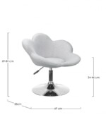 Yes - POLTRONCINA FLEUR CROMO-GRIGIO CHIARO - immagine 3