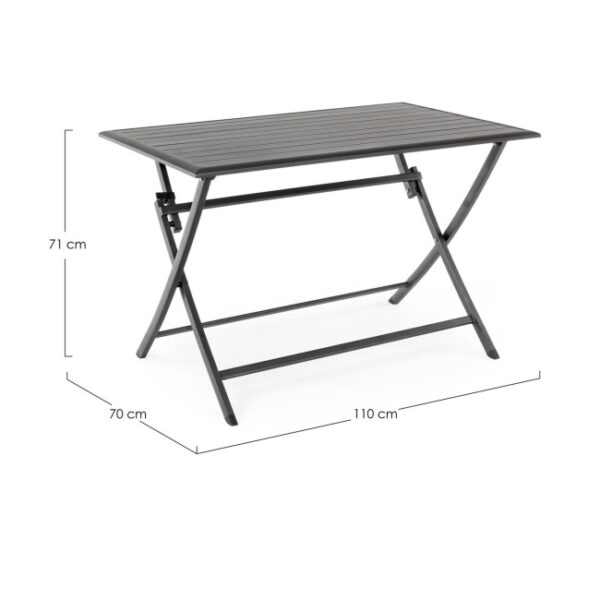 Yes - TAVOLO PIEGH.ELIN 110X70 ANTRACITE LH32 - immagine 7