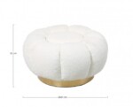 Bizzotto - POUFF FLOREL BIANCO - immagine 2