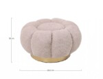 Bizzotto - POUFF FLOREL ROSA ANTICO - immagine 2
