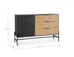 Yes - CREDENZA 1A-3C ALLYCIA NERO-NATURALE - immagine 2