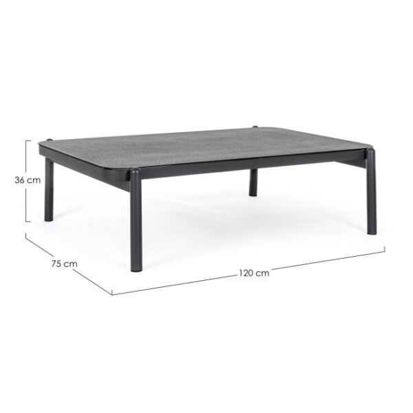 Homemotion - TAVOLINO FLORENCIA 120X75 ANTRACITE WG21 - immagine 8