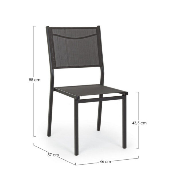 Yes - SEDIA HILDE ANTRACITE LH32 - immagine 7