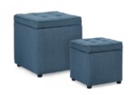 Yes - SET2 POUF CONT. DERRICK BLU - immagine 2