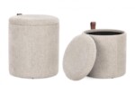 Bizzotto - SET2 POUF CONT KATIA GRIGIO CHIAR - immagine 2