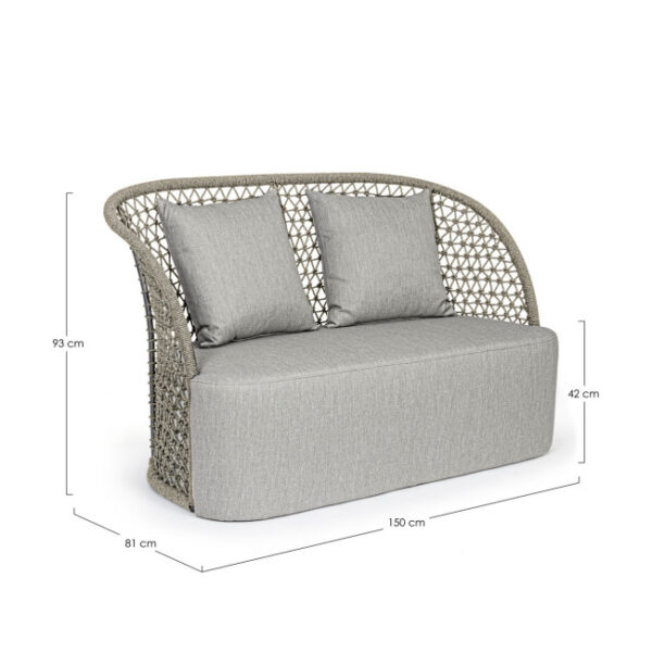 Homemotion - DIVANO 2P C-C CUYEN SAND - immagine 7
