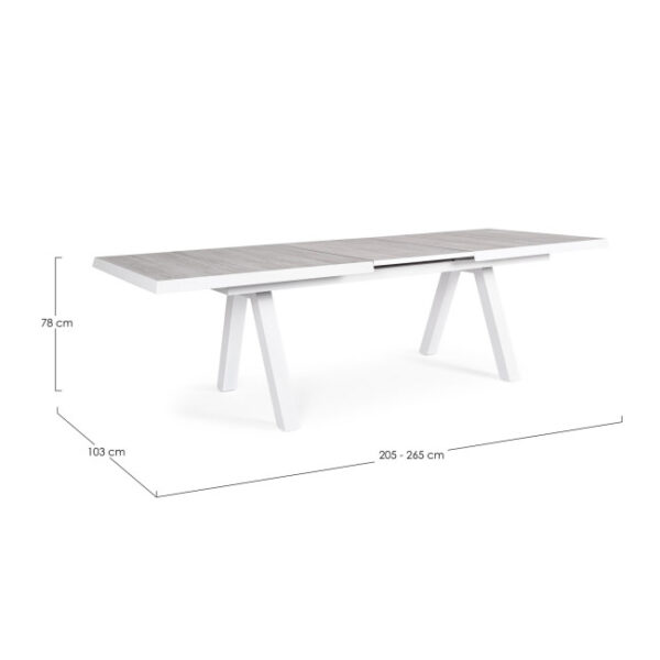 Bizzotto - TAVOLO ALL.KRION 205-265X103 BIANCO JX11 - immagine 8