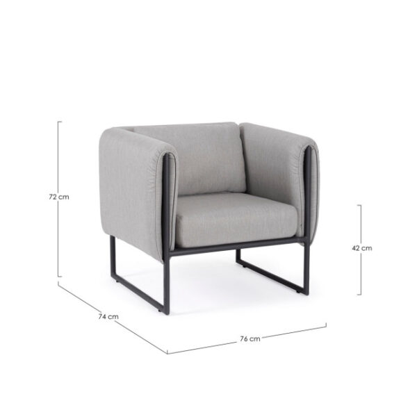 Homemotion - POLTRONA C-C PIXEL GRAPHITE - immagine 7