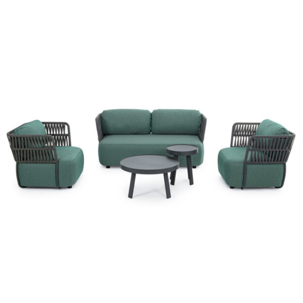 Homemotion - POLTRONA C-C PALMER ANTRACITE/JADE - immagine 10