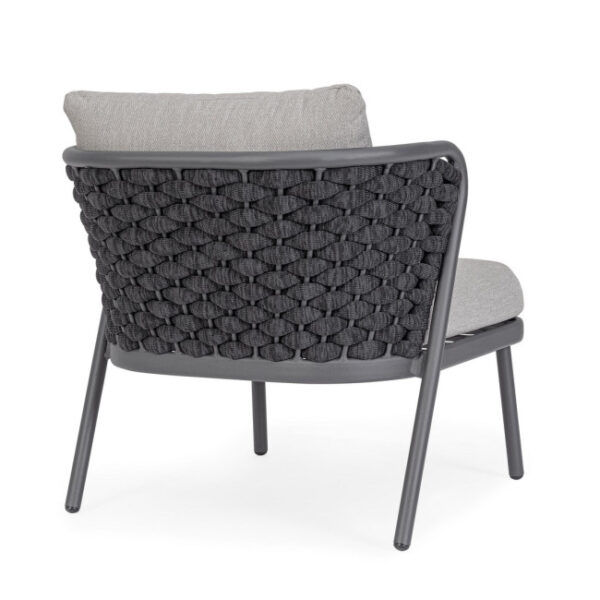 Homemotion - POLTRONA C-C HARLOW ANTRAC QS22/GRAPHITE - immagine 8