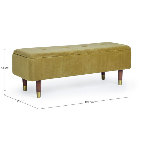 Bizzotto - PANCA 2P CONTENITORE KIRA OLIVE - immagine 7