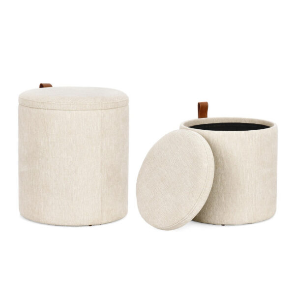 Bizzotto - SET2 POUF CONTENITORE KATIA NAT - immagine 6