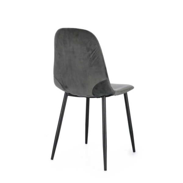 Yes - SEDIA IRELIA VELLUTO GRIGIO SCURO - immagine 11