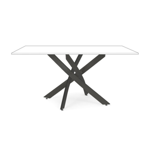 Bizzotto - BASE TAVOLO GEORGE NERO 160X90 - immagine 7