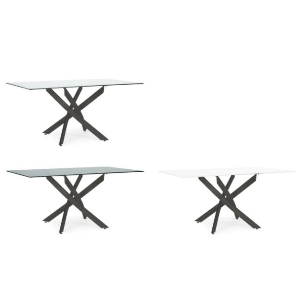 Bizzotto - BASE TAVOLO GEORGE NERO 160X90 - immagine 8