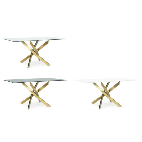 Bizzotto - BASE TAVOLO GEORGE ORO 160X90 - immagine 8