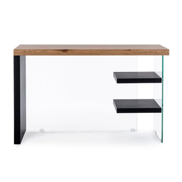 Bizzotto - SCRIVANIA 2M LINE WOOD NERO 120X50 - immagine 8