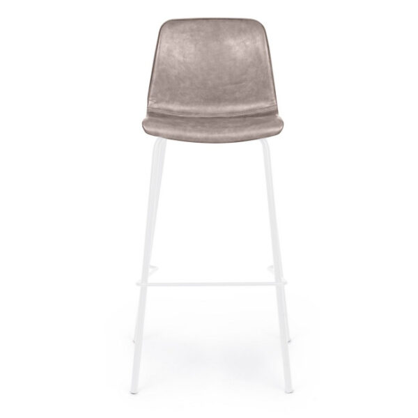 Bizzotto - SGABELLO BAR KYRA BIANCO PU BEIGE VINT. - immagine 6