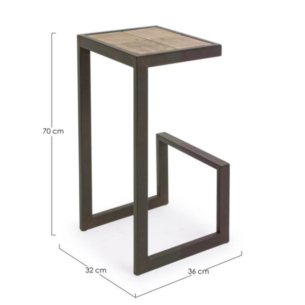 Bizzotto - SGABELLO BAR BLOCKS H70 - immagine 7
