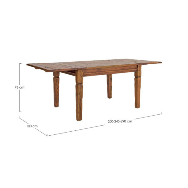 Bizzotto - TAVOLO CHATEAUX ALLUNG 200-245-290X100 - immagine 8