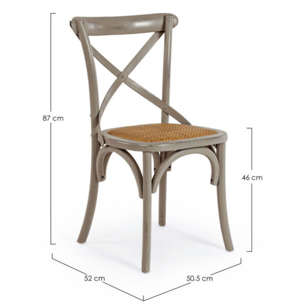 Bizzotto - SEDIA CROSS GRIGIO SCURO - immagine 11