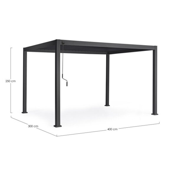 Bizzotto - PERGOLA OCEAN 3X4 ANTRACITE - immagine 8