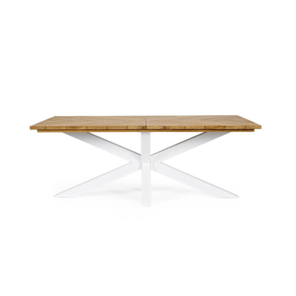 Homemotion - TAVOLO PALMDALE RETT 200X100 BIANCO RT01 - immagine 7