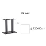 Yes - BASE TAVOLO DOPPIA GIUNONE GHISA H72 - immagine 5