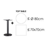 Yes - BASE TAVOLO ECATE GHISA H72 S - immagine 5