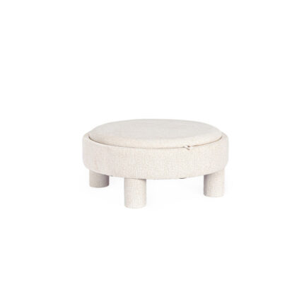 Bizzotto - POUF TANYA C-VASS TONDO BIANCO