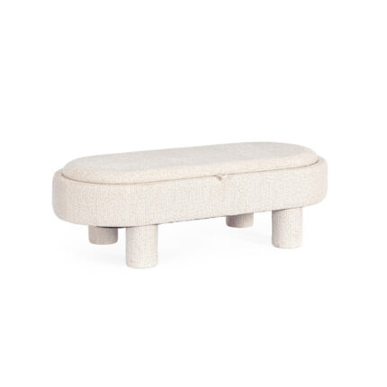 Bizzotto - POUF TANYA C-VASS OVALE BIANCO