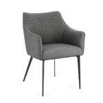 Homemotion - SEDIA C-BR RUSSELL GRIGIO SCURO