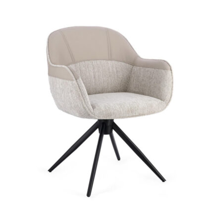 Bizzotto - SEDIA C-BR GIREVOLE ISOTTA BEIGE